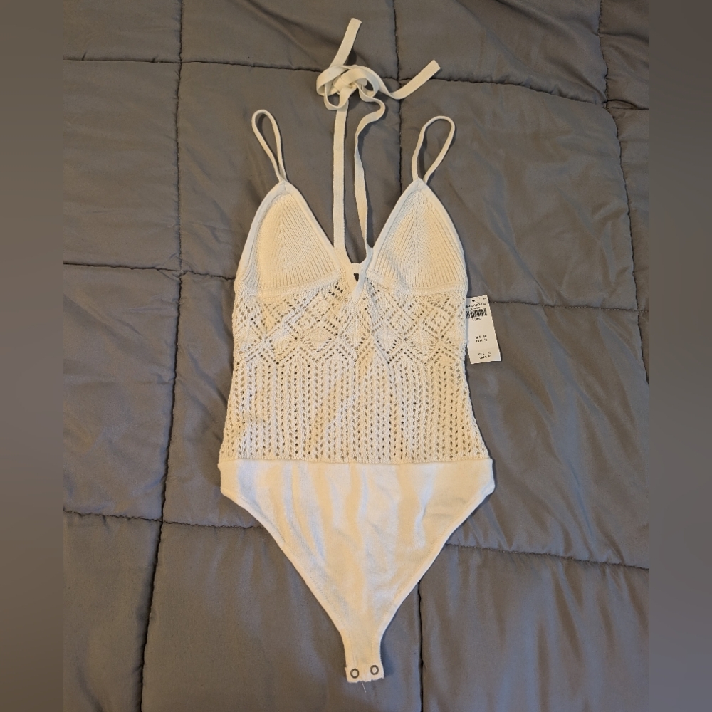 Abercrombie and Fitch crochet bodysuit